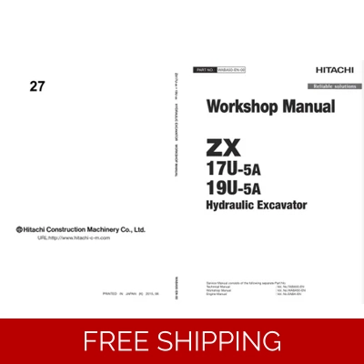 HITACHI ZX17U-5A AND ZX19U-5A EXCAVATOR WORKSHOP MANUAL HITACHI ZX17U-5A AND ZX19U-5A EXCAVATOR WORKSHOP MANUAL